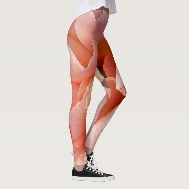 Rosa Rosenblüte Leggings (Rechts)
