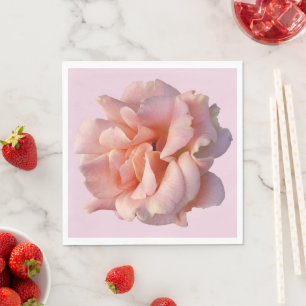 Rosa Rosenblüte Serviette