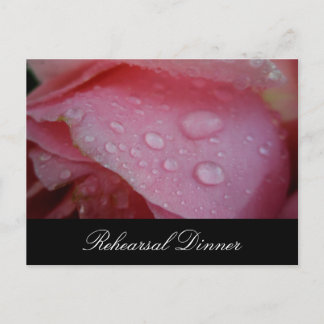 Rosa Rosenblütenhochzeit Einladung zur Probe