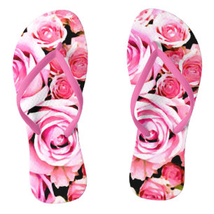 Rosa Rosenbouquet Flip Flops