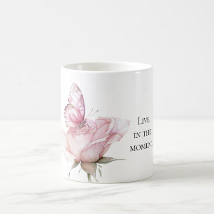 Rosa Rosenfalter Kaffeetasse