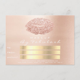 Rosa Rosengold Pinselspitze Makeup Lippen Geschenk