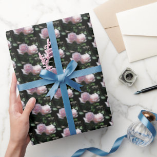 Rosa Rosenknospe Geschenkpapier