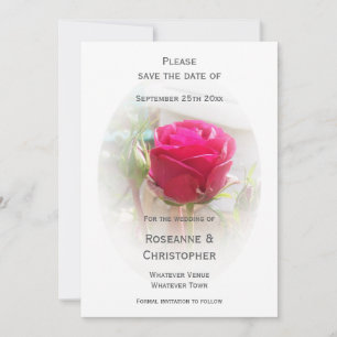 Rosa Rosenknospe Wedding Save The Date