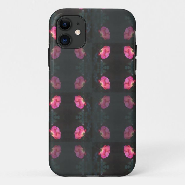 Rosa Rosenmuster Case-Mate iPhone Hülle (Rückseite)