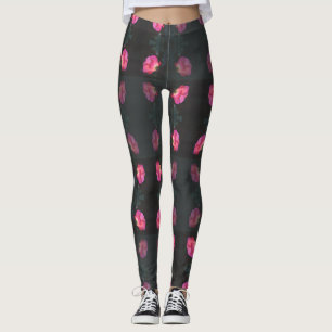 Rosa Rosenmuster Leggings