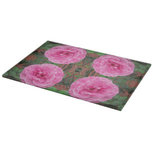 Rosa Rosenmuster Schneidebrett