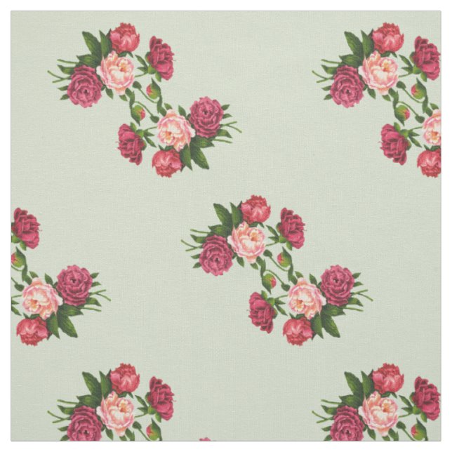 Rosa Rosenstoff Stoff (Muster)