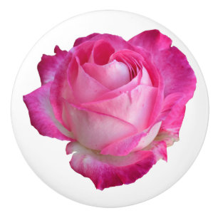 Rosa Rosenzieher Kabinett Blumenknochen Pull Keramikknauf