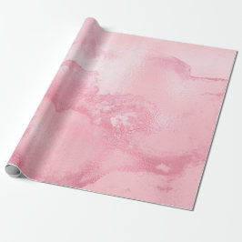 Rosa RosePastel Candy Molten Marmorglas Abstrakt Geschenkpapier