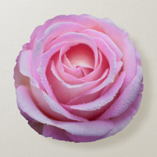 Rosa Roserundes Throw-Kissen Rundes Kissen