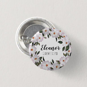 Rosa Roses Ballerina Hochzeit der Flora Button