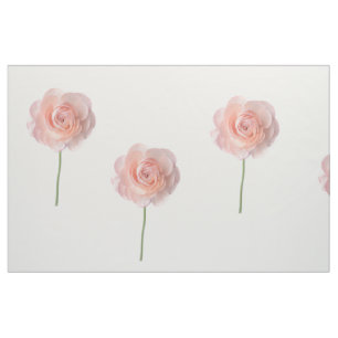 Rosa Roses Combed Baumwollstoff Stoff