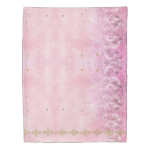 Rosa Roses Damask Grunge - Daunendecke