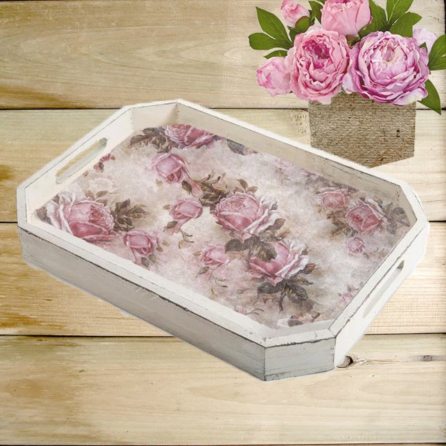 Rosa Roses Dekoupage Seidenpapier (Vintage Roses Decoupage Tissue Paper)