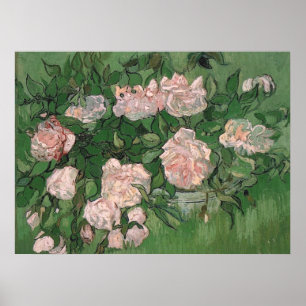 Rosa Roses (F595) Van Gogh Fine Art Poster