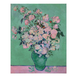 Rosa Roses (F682) Van Gogh Fine Art Poster