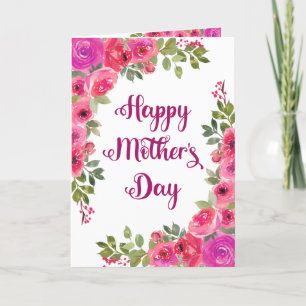 Rosa Roses Frohe Muttertagskarte Feiertagskarte