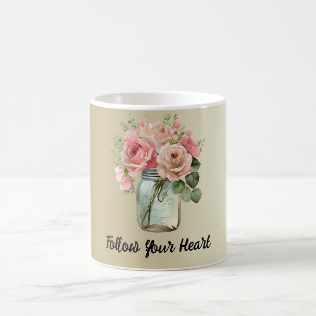 Rosa Roses Kaffeetasse (Mittel)