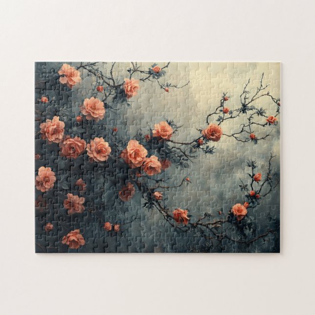Rosa Roses Klettern Vine Moody Puzzle (Horizontal)