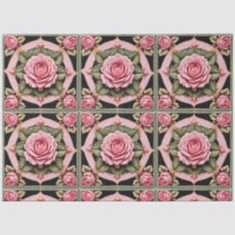 Rosa Roses Schöne Sammlung des Trendy Seidenpapier