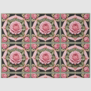 Rosa Roses Schöne Sammlung des Trendy Seidenpapier