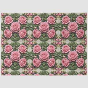 Rosa Roses Schöne Sammlung Moderne Kunst Seidenpapier