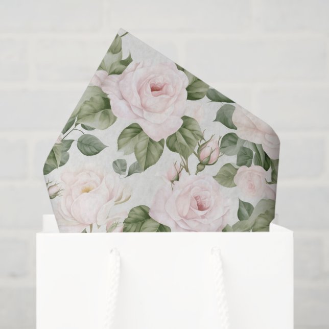 rosa Roses - Tissue Paper Seidenpapier (Geschenktüte)