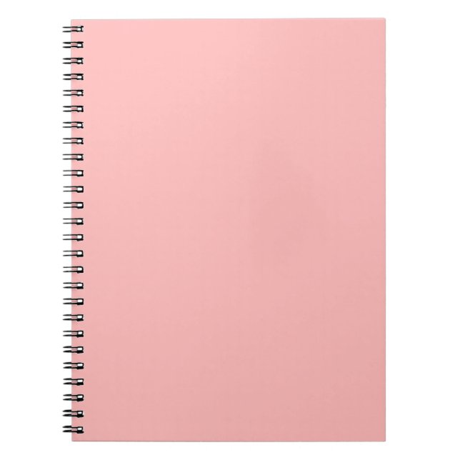 Rosa Rosette Solid Color Pastel Print Notizblock (Vorderseite)