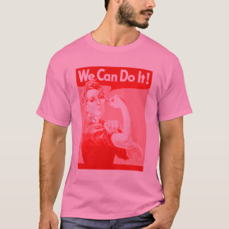 Rosa Rosie der Nieteneinschläger "wir können ihn T-Shirt