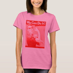 Rosa Rosie der Nieteneinschläger "wir können ihn T-Shirt