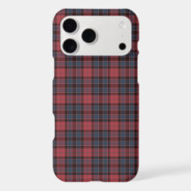 Rosa Rot Blau Schwarz Karo Tartan iPhone-Hülle