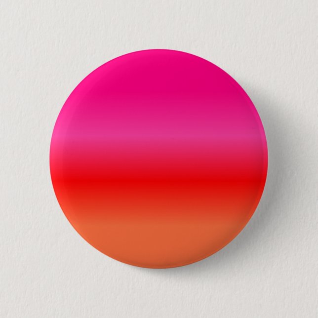 Rosa, Rot und Orange Farbverlauf Button (Vorderseite)