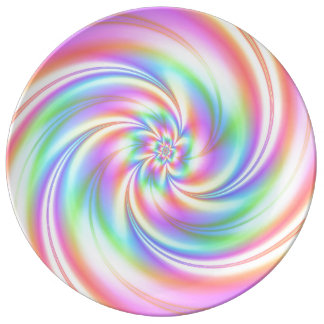 Rosa Rotation Porcelein Platte groß Porzellanteller