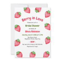 Rosa rote Beere in Liebe Erdbeere Hochzeitsdusche 