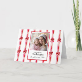 Rosa rote Bows Foto Weihnachten