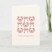 Rosa Rote Coquette Bow Cake Custom Niedliche Gebur