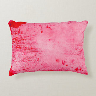Rosa rote Grunge-Malfarbe-Textur Dekokissen