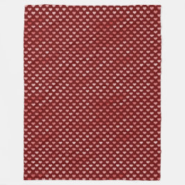 Rosa Rote Herzen Ombre Fleecedecke