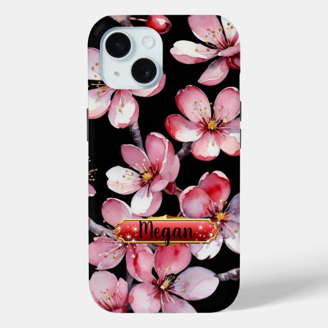Rosa-rote Kirsche blüht iPhone/iPad-Gehäuse Case-Mate iPhone Hülle (Rückseite)
