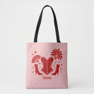 Rosa + rote Las Vegas-Showgirl-Brautjungfer