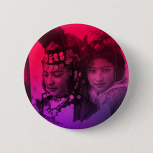 Rosa Rote Maghreb Ouled Naïl Berber Girl Femal, ab Button