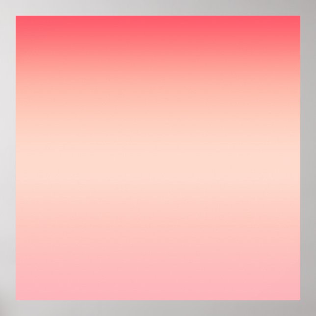 Rosa, rote und gelbe Hintergrundfarbe Poster (Vorne)