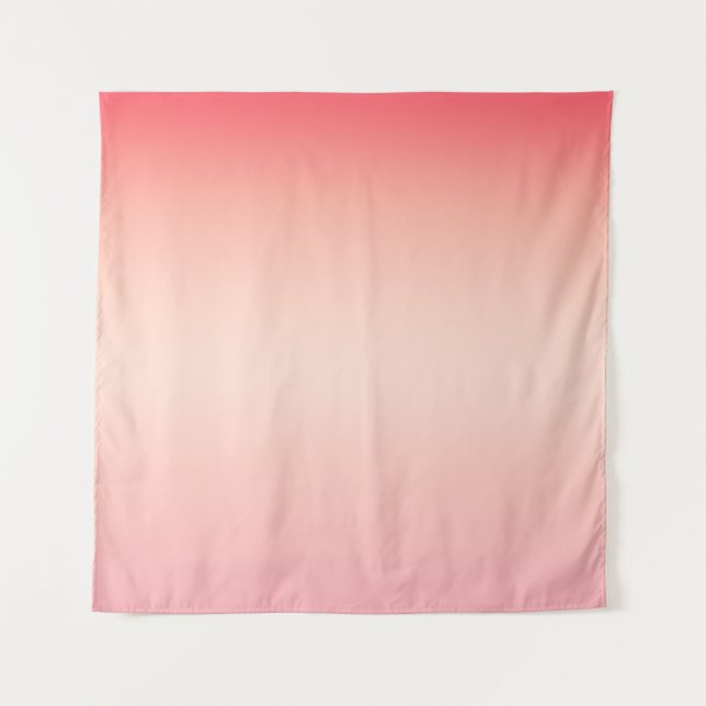 Rosa, rote und gelbe Hintergrundfarbe Wandteppich (Vorderseite)