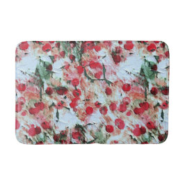 Rosa roter Schmutzpolka Dot Grunge Decke Badematte