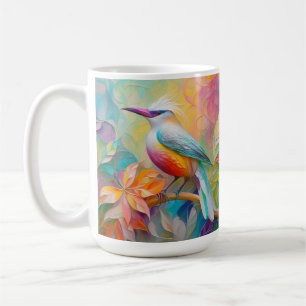 Rosa Roter Vogel Kaffeetasse