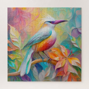 Rosa Roter Vogel Puzzle