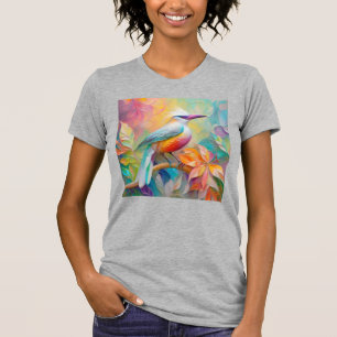 Rosa Roter Vogel T-Shirt