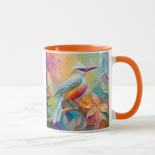 Rosa Roter Vogel Tasse (Rechts)