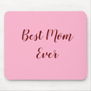 Rosa rotes Muttertagsgeschenk für die beste Mama, Mousepad